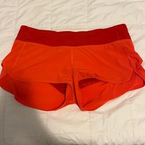 Lululemon speed shorts